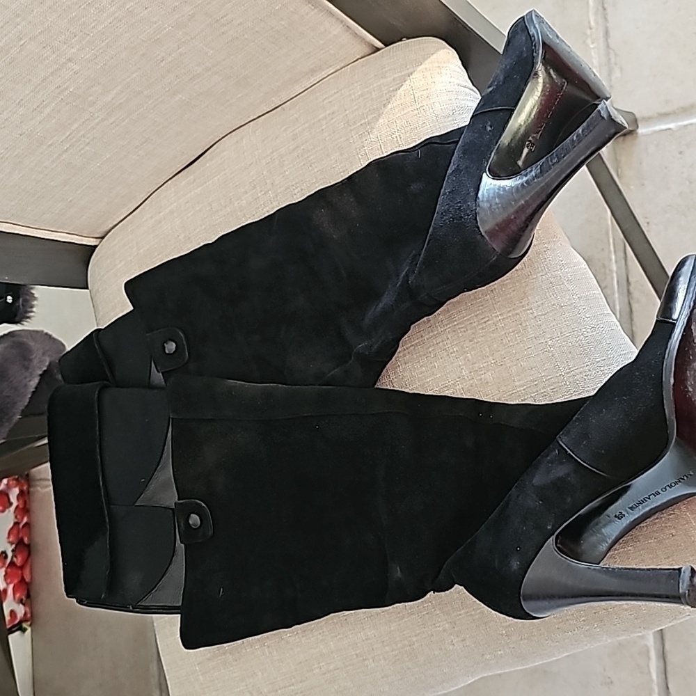 Manolo Blahnik Over Knee Boots